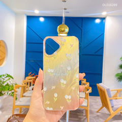 Ốp IP 16 Plus vân ánh sóng hoa Bloc Tulip