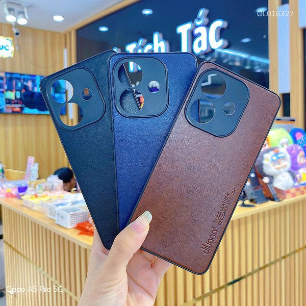 ** Ốp Oppo A5 Pro 5G vân giả da Diliana