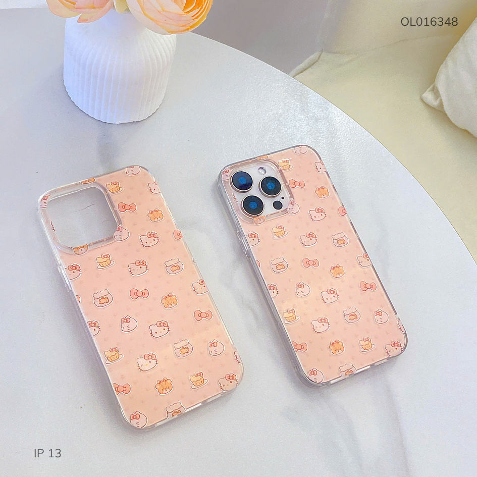 Ốp IP 13 6.1 viền trong nhiều mặt kitty