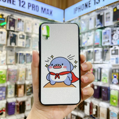 Ốp IP X dẻo in 3D baby shark quàng khăn đỏ