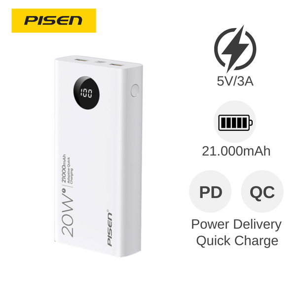 PDP Pisen TS-D298 21.000mAh QC3.0+PD20W