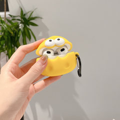 Case Airpods Pro 2 dẻo phô mai vàng 2 mắt