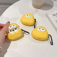 Case Airpods Pro 2 dẻo phô mai vàng 2 mắt