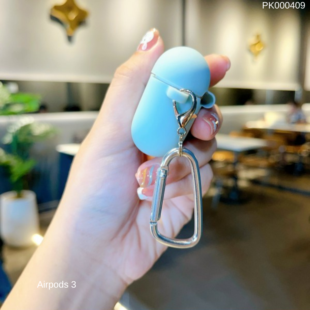 ** Case Airpods 3 silicon kèm móc khoá