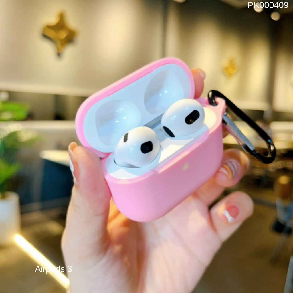 ** Case Airpods 3 silicon kèm móc khoá