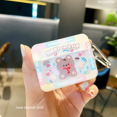 ** Case Airpods Pro 2 dẻo Gấu Bear world