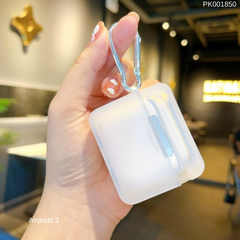 ** Case Airpods 3 tráng gương Gấu tim xanh