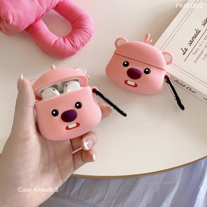 ** Case Airpods 3 dẻo mặt Hải ly