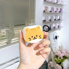 Case Airpods 3 dẻo trong mặt mèo vàng