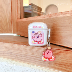 Case Airpods 3 dẻo trong Kirby hồng