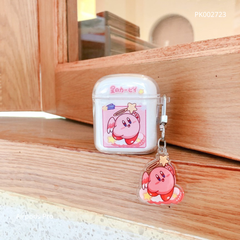 Case Airpods Pro dẻo trong Kirby hồng