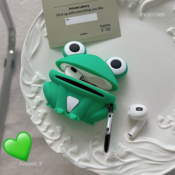 ** Case Airpods 3 dẻo Ếch xanh