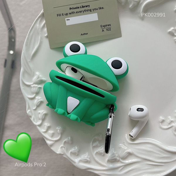 ** Case Airpods Pro 2 dẻo Ếch xanh