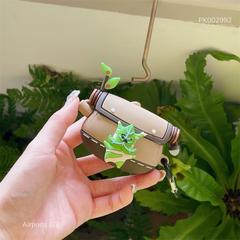 ** Case Airpods 1/2 dẻo Balo đính lá