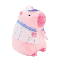 ** Gấu bông Capybara hồng mặc áo