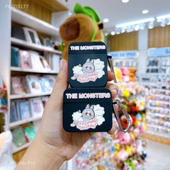 Case Airpods Pro dẻo The Monsters Labubu nền đen