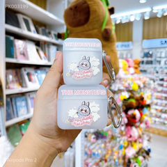 Case Airpods Pro 2 dẻo The Monsters Labubu nền trắng