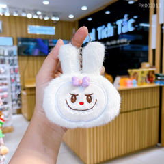 ** Móc khoá bông mặt Labubu
