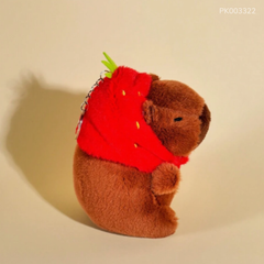 ** Gấu bông Capybara nón dâu