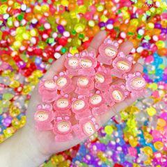 ** Charm Cô gái thỏ màu trong