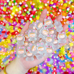 ** Charm Cô gái thỏ màu trong
