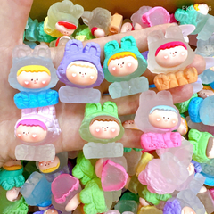 ** Charm Cô gái đội cừu tai thỏ nhám