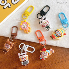 ** Móc khóa Mini Labubu nón thú cute