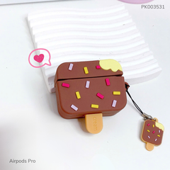 ** Case Airpods Pro dẻo cây kem nâu