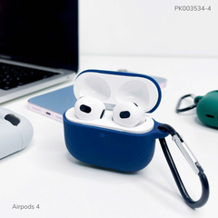 ** Case Airpods 4 silicon kèm móc khoá