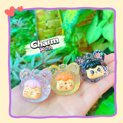 ** Charm cô gái biểu cảm nhũ nhỏ