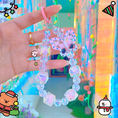 ** Móc khoá chuỗi nơ/cô gái kixi 1 khoen