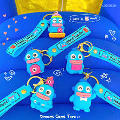 ** Móc khóa môi dày xanh dương