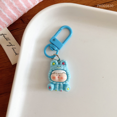 ** Móc khóa Mini charm thỏ cô gái