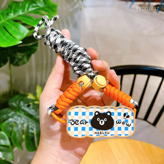 ** Dây đeo kèm móc cài ốp Bear đen