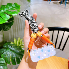 ** Dây đeo kèm móc cài ốp Gâu tim xanh