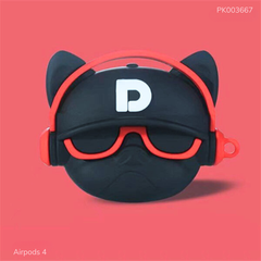 ** Case Airpods 4 dẻo Bull Hiphop đỏ