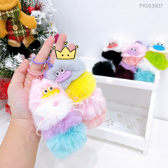 ** Móc khóa Sâu lông nhiều màu