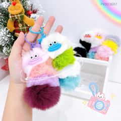 ** Móc khóa Sâu lông nhiều màu