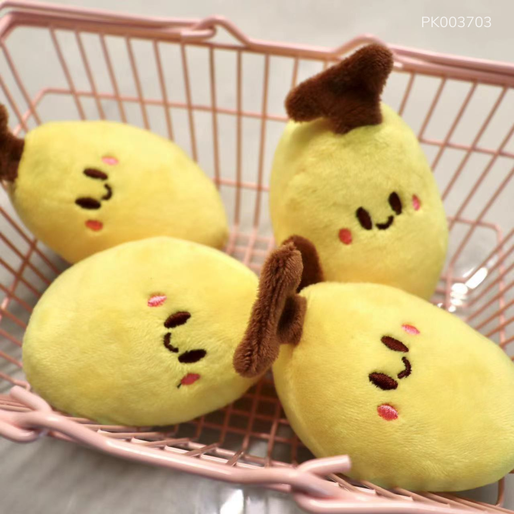 ** Móc khóa trái chuối vàng tròn