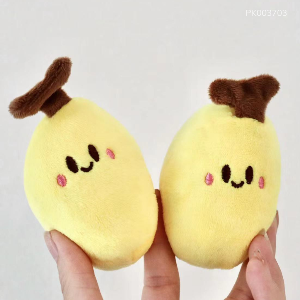 ** Móc khóa trái chuối vàng tròn