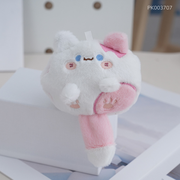 ** Móc khóa Bông Mèo béo to hồng