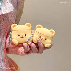 ** Case Airpods Pro 2 dẻo mặt gấu Pooh vàng