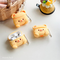 ** Case Airpods Pro 2 dẻo mặt gấu Pooh vàng