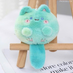 ** Móc khóa bông mèo bóp đuôi kêu