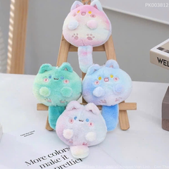 ** Móc khóa bông mèo bóp đuôi kêu