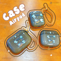 ** Case Airpods 4 dẻo đen nhiều cún Lovely Puppy