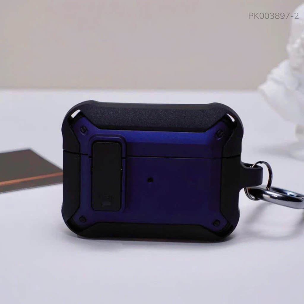 ** Case Airpods 4 chống sốc viền màu Iron man