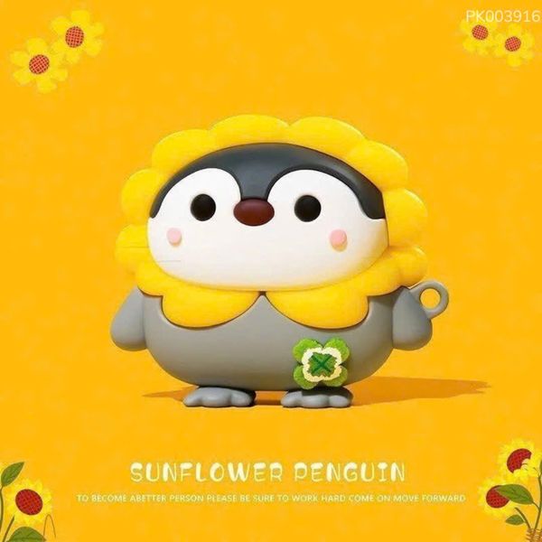 ** Case Airpods 1/2 dẻo cánh cụt đội hướng dương