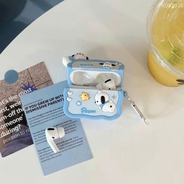 ** Case Airpods 1/2 Pochacco viền xanh