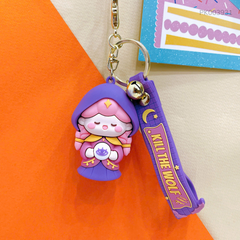 ** Móc khóa phù thủy tím